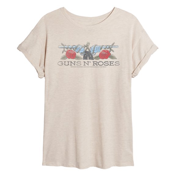 Guns N' Roses - Logo - Juniors Oversized Graphic T-Shirt