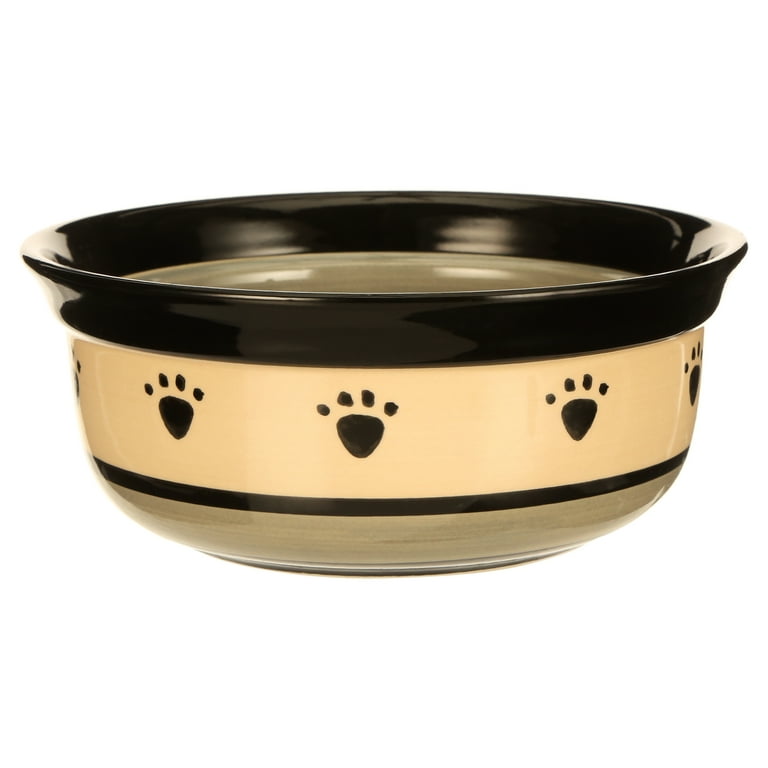 PetRageous Metro 6 Inch Diameter 2 Cup Capacity Pet Bowl, Gray 