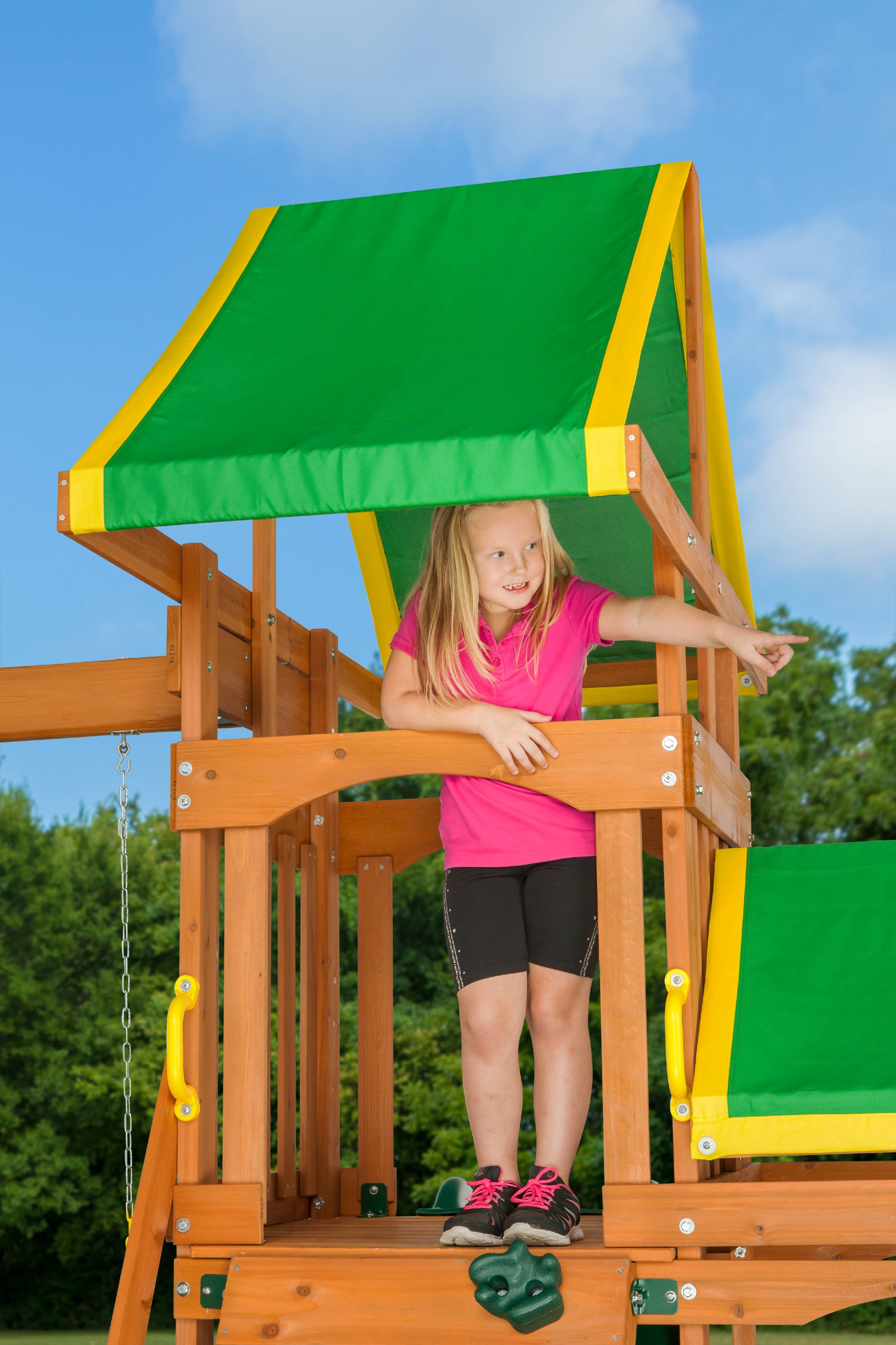 creative cedar designs woodlands swingset