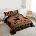 thumbnail image 3 of Feelyou Farmhouse Deer Animal Full Size Comforter Sets, Countryside Bedding Sets, 3pcs, 3 of 8