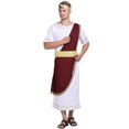 thumbnail image 1 of Disfraz Eraspooky para adulto, emperador de Roma, césar, toga para hombre, 1 of 1