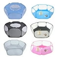 thumbnail image 6 of Portable Small Pet Cage Transparent Cat and Dog Cage Tent Pet Playpen Open Folding Yard Fence For Dog Hamster Rabbit Guinea Pig, 6 of 9