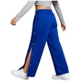 thumbnail image 3 of Haitryli Kids Boys Girls Joggers Athletic Trousers Tear Away Pants Adaptive Clothes Side Full Open Sweatpants Royal Blue 10, 3 of 7