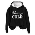 thumbnail image 4 of AXXD Black Basic Tunic Tshirts Shirts for Women Summer 2024 Trendy Top Socket Leopard Print Winter Thirt Comfortable Long Sleeve Coat, 4 of 4