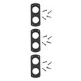 thumbnail image 3 of Cubierta Base Encendedor Riwesomey para Coche Motocicleta Negro CBP063090, 3 of 6