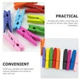 thumbnail image 2 of OUNONA 50Pcs Quilt Fixing Clips Wooden Clips For Picture Clipping And Home Use Assorted Color 2 83In, 2 of 8