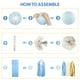 thumbnail image 4 of Decoraciones para baby shower Amandir Dusty Blue Boy Welcome Baby, 4 of 7