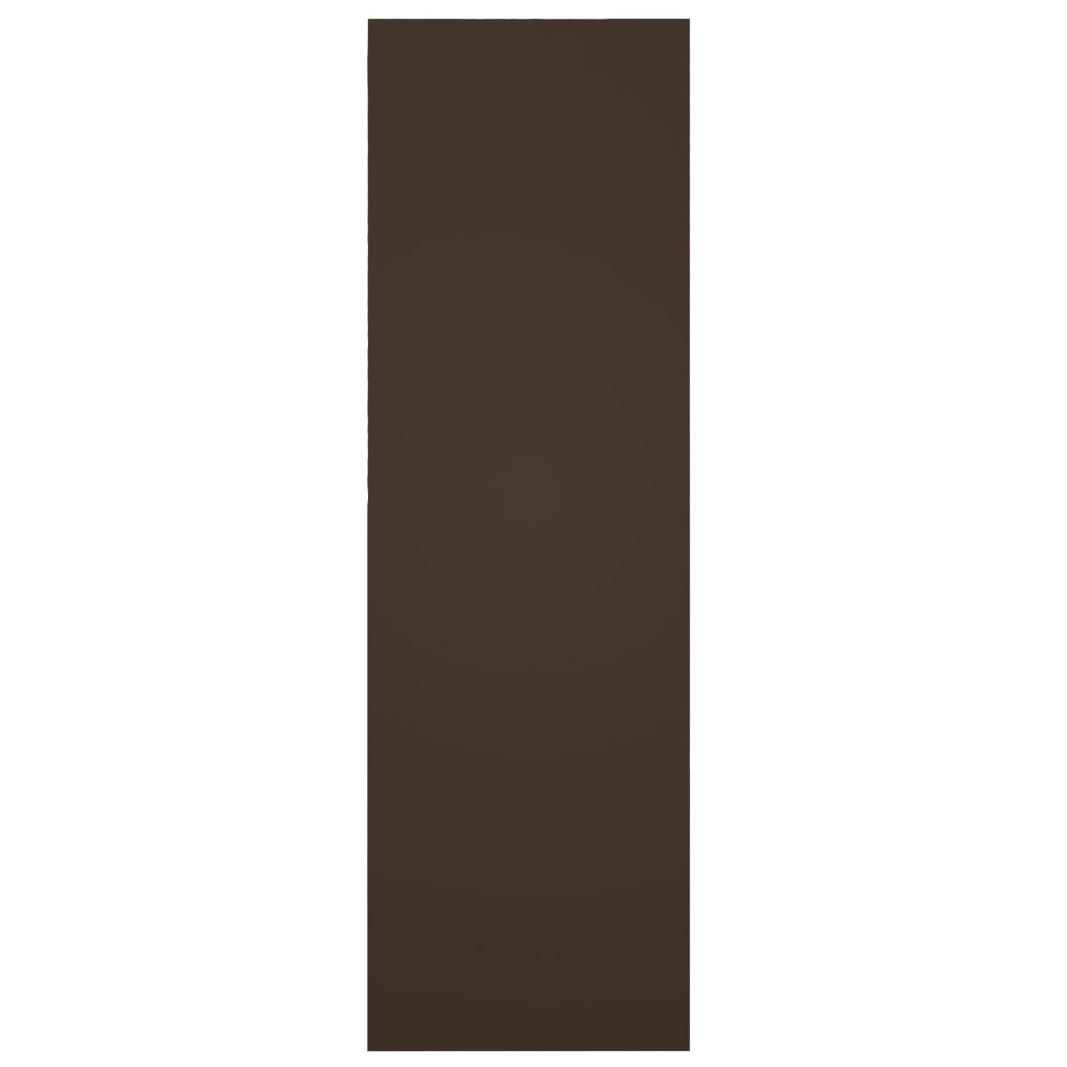 Ekena Millwork 15"W x 34"H True Fit PVC Two Equal Panel Farmhouse Fixed Mount Shutters w/ Z-Bar, Raisin Brown (Per Pair - Hardware Not Included)