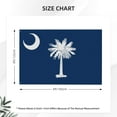 thumbnail image 4 of South Carolina Flag 4x6 Ft Outdoor Double Sided South Carolina State Flags SC Flag Vivid Color Country Flags Gamecock Flag Banner Polyester Fabric with 2 Brass Grommets for Outside Indoor Decor, 4 of 8