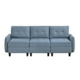 thumbnail image 3 of Lexicon Garren Textured Sofa in Blue, 3 of 5