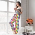 thumbnail image 5 of Daiia Bright and colorful easter eggs Pattern Women's Sleep Pant with Pockets and Drawstring,Pajama Pants-XX-Large, 5 of 6