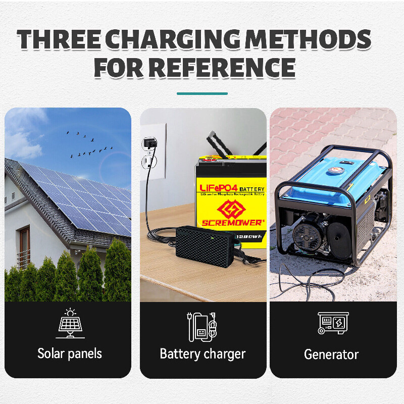 2 Pack 12V 100Ah LiFePO4 Deep Cycle Lithium Battery 100A BMS for Solar RV Home~