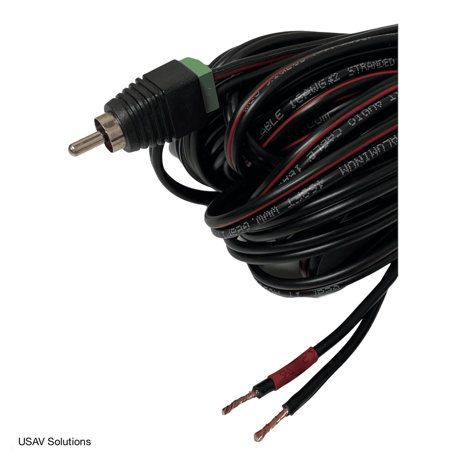 USAV Set of 5 Speaker Cable for B O S E Lifestyle Acoustimass System - RCA to Bare Wire
