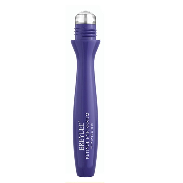 Retinol Suero para ojos roll-on con ácido hialurónico, crema hidratante para ojos, reafirmante, antiarrugas