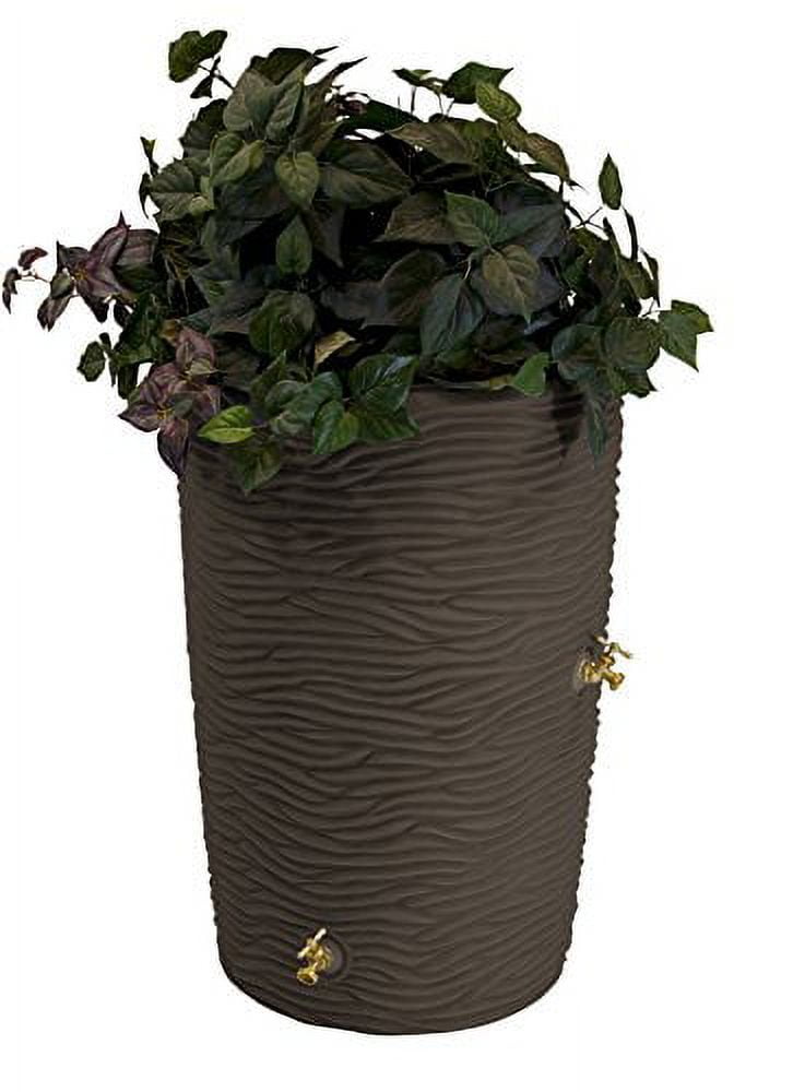 Good Ideas Impressions Palm 50-Gallon Rain Barrel - Sandstone