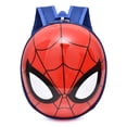 thumbnail image 1 of Mochila de dibujos animados para niños, mochila rígida para guardería, con correas ensanchadas y gruesas, bonita mochila para niños, Spider Man, color azul, 1 of 5