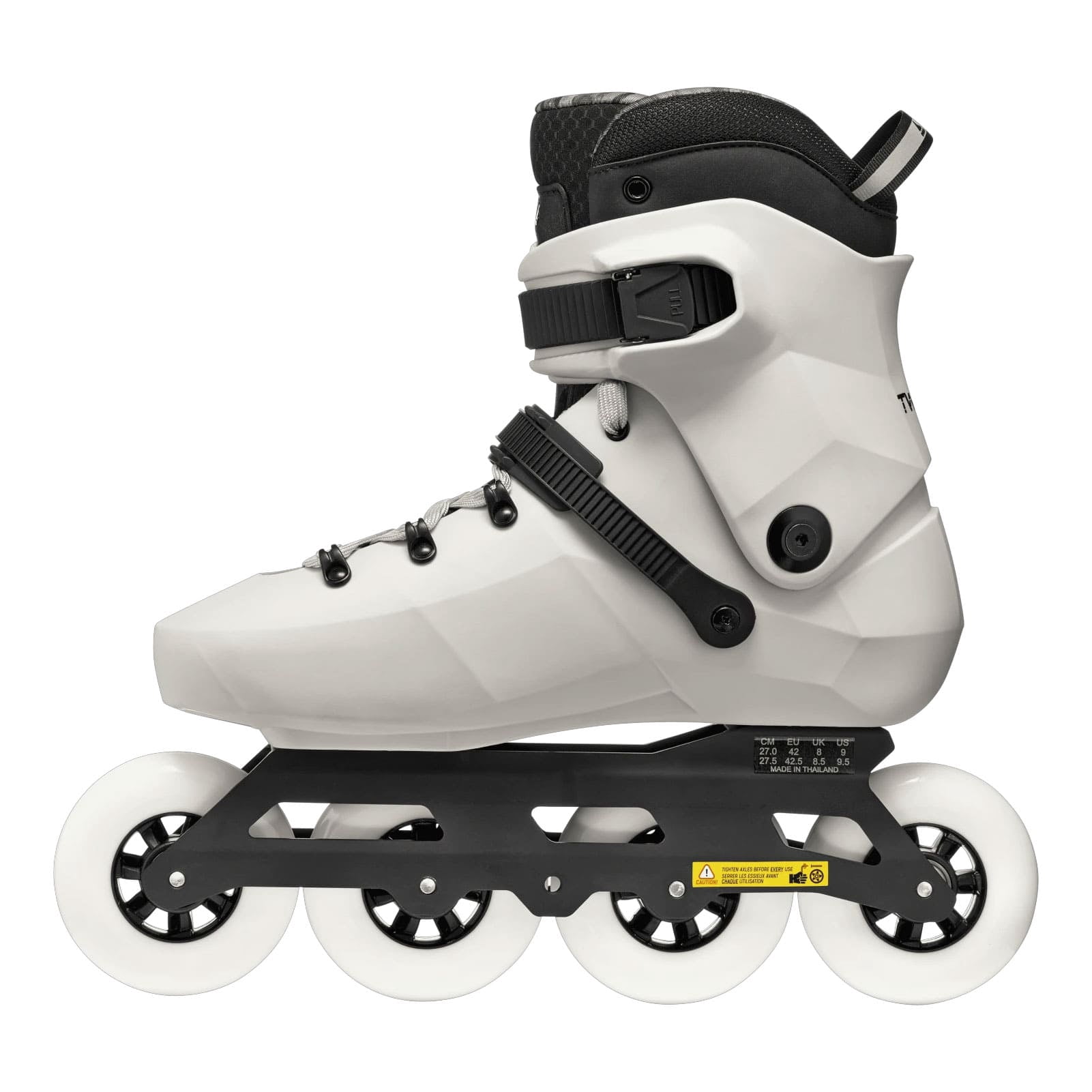 ROLLERBLADE Men's Twister 90R White Smoke/Black Inline Skates, Size: 13/13.5