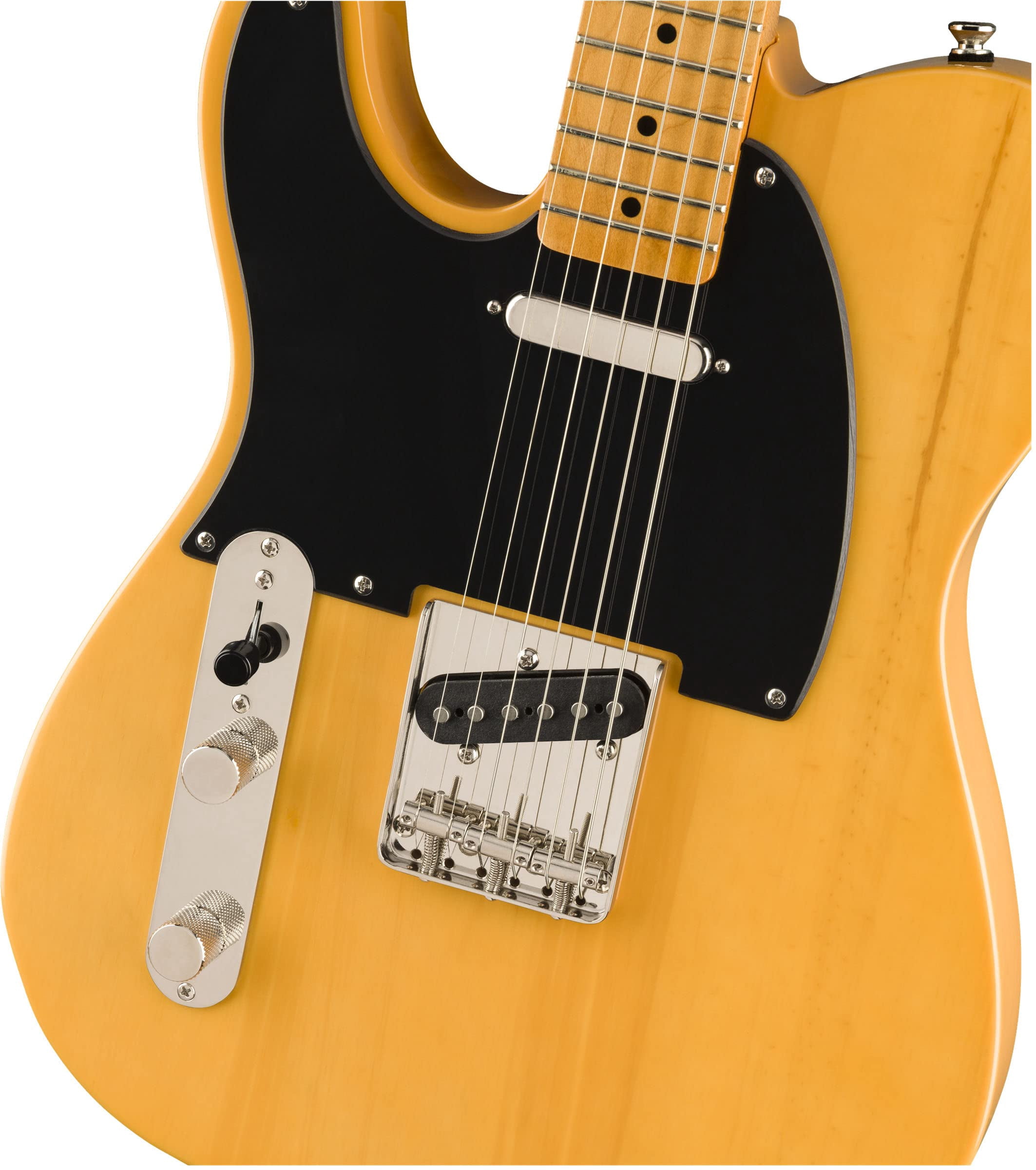 Fender Squier Classic Vibe '50s Telecaster, Left Handed - Butterscotch Blonde Bundle with Gig Bag, Instrument Cable, Tuner, Strap, Strings, Picks, and Austin Bazaar Instructional DVD