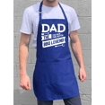 thumbnail image 2 of ApronMen, BBQ Apron For Men - Dad. The Man. The Myth. - 100% Cotton Funny Cooking Aprons For Men with Pockets - Blue Color, 2 of 5
