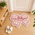 thumbnail image 5 of Pink Bow Rug,Cute Coquette Room Decor Area Rug, Ultra-Soft Fluffy Kawaii Bath Mat, Non-Slip Washable Floor Mat for Girls Bedroom, Nursery and Preppy Bathroom, 5 of 7