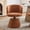Terracotta, variant on S-HOME Modern Chenille Upholstered Adjustable Height Swivel Bar Stool, Single Dining Chair for Kitchen and Pub, Beige