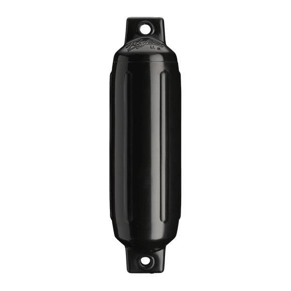 Polyform Garde-Boue 27-905-528 G-1 Black; Côtelé; Cylindre; Design Il Jumeau; Noir; PVC; Simple