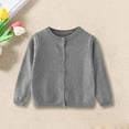 thumbnail image 2 of YunPes Children's Sweater Spring Autumn Winter Cardigan Solid Color Small Cardigan Children's Coat, 2 of 9
