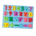 thumbnail image 2 of número forma rompecabezas tablero de reconocimiento juguete de educación temprana regalos de Navidad 1-20 digitales CUTICAT rompecabezas de números y formas, 2 of 8