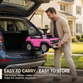 thumbnail image 6 of Ford Bronco 3 in 1 Push Car with Canopy for Toddlers 1–3, Ride On Push Car Toy with Adjustable Parent Steering Handle, Removable Guardrail & Footrest, Music, Horn, Under Seat Storage, Silent Wheels, 6 of 10