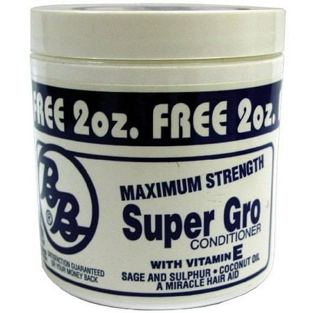 Bronner Brothers Double Strength Super Gro Maximum Strength 6 oz. (Pack of 6)