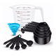 thumbnail image 1 of Juego De Tazas Cucharas Medidora 11pc Negro, 1 of 3