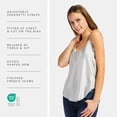 thumbnail image 4 of Fishers Finery Women's 100% Silk Camisole Loose Fit Tank Top (Gray, XS), 4 of 6