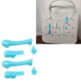 thumbnail image 3 of YAHHU Plastic Beach Bag Hooks Accessories for Bogg Bags Insert Charm Cutie Cup Holder Connector Key Holder, Blue, 6 Pieces, 3 of 9