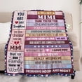thumbnail image 2 of LHSHID Mimi Birthday Gifts from Grandkids Mother'S Day Grandma Gift to My Mimi Blanket Gifts 50"x60", 2 of 6