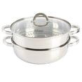 thumbnail image 1 of Juego de utensilios de cocina Oster Sangerfield de acero inoxidable de 28 cm con vaporera, 1 of 8