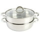 thumbnail image 1 of Juego de utensilios de cocina Oster Sangerfield de acero inoxidable de 28 cm con vaporera, 1 of 8