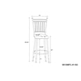 thumbnail image 2 of Linon Adjustable Swivel Metal Stools, Set of 3, 24-30 inch Seat Height, 2 of 3