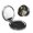 Round Shape, variant on Squirrel Surf Funny Portable Double-Sided Face Mirror Square, Magnifying Compact Pocket Mirror with PU Leather Cover