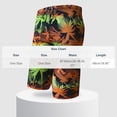 thumbnail image 3 of JDQJBZ Men's 5 Inch Print Swim Shorts with Mesh Liner Drawstring for Beach Summer, 3 of 4