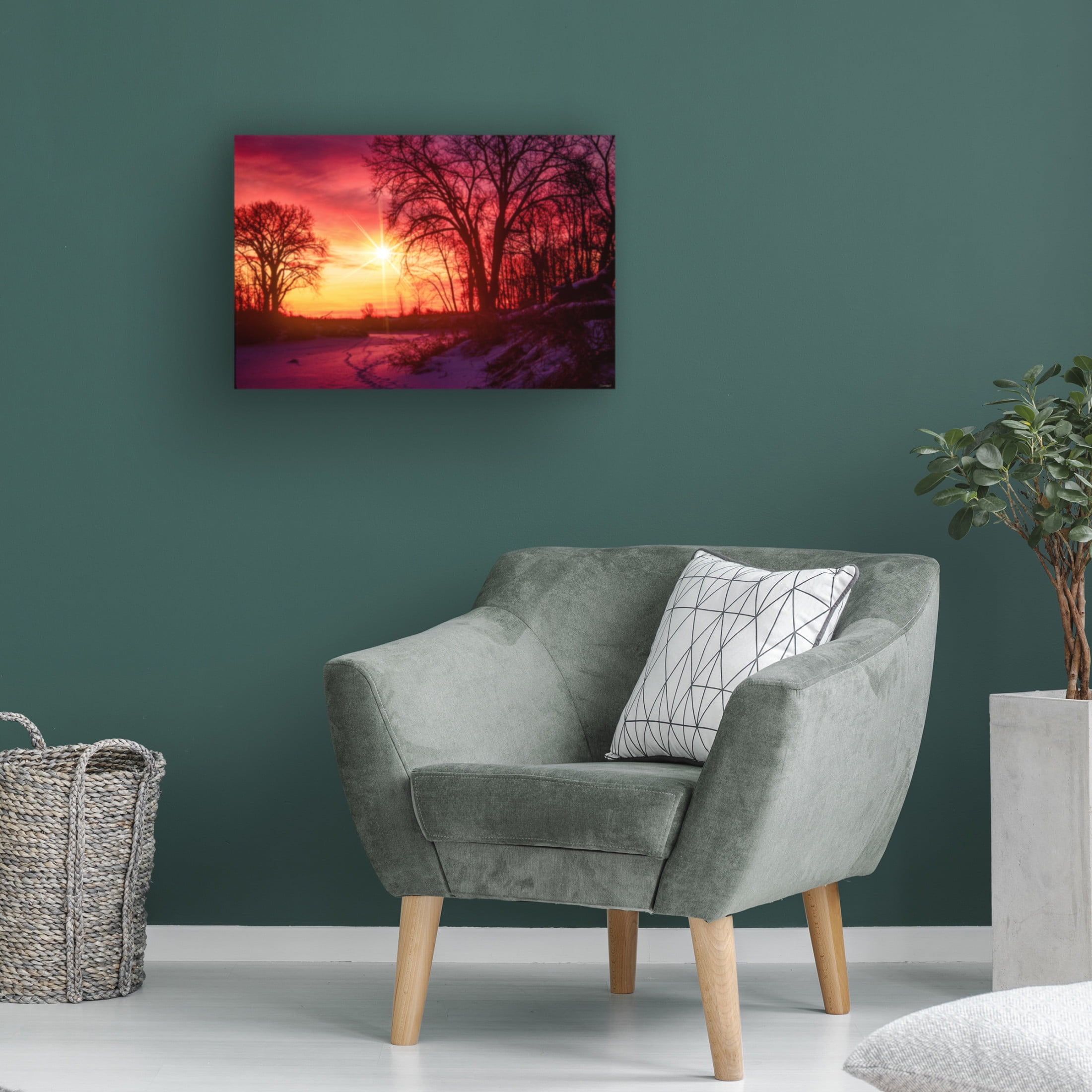Canvas Wall Art - Gordon Semmens 'Buffalo River State Park 1' Wall Art for Living Room, Bedroom, or Office Décor by Trademark Fine Art - 19 x 12 Inches