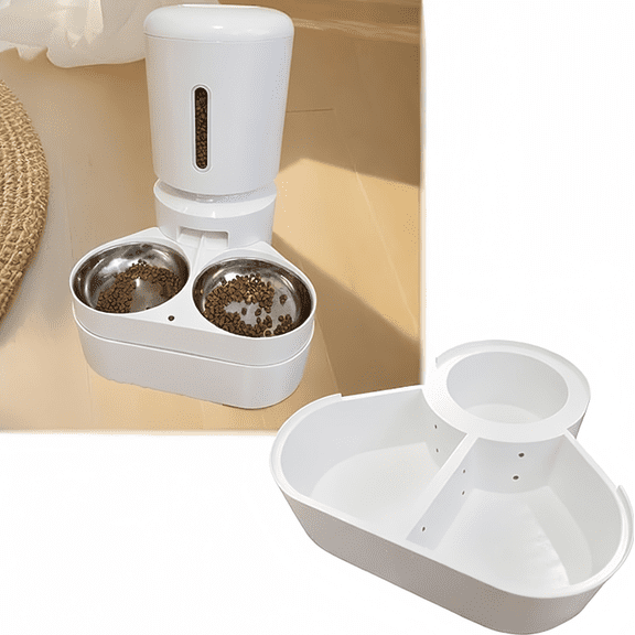 Raised Base/Stand Compatible with PETLIBRO Automatic Intelligent Feeder, 5-inch Raised Base, Non-Slip Lifting Platform, Automatic Intelligent Feeder Stand (White)