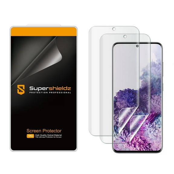 (2-Pack) Supershieldz Designed for Samsung Galaxy S20 5G / Galaxy S20 5G UW Screen Protector, Anti-Bubble High Definition (HD) Clear Shield