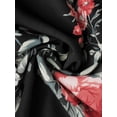 thumbnail image 5 of GRACE & GRANDEUR Women's Plus Size Short Sleeves Square Neck Smocked Boho Floral Maxi Dresses 2X Black, 5 of 8