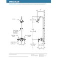 thumbnail image 4 of Speakman S-1495-2-AF Marque Sentinelle II Douche Exposée, 2,5 GPM, Chrome Poli, 4 of 4