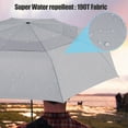 thumbnail image 6 of AOACreations Large 55" Umbrella, Vented Double Canopy, Heavy Compact Folding, Auto-Open, Gray, 6 of 7