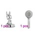 thumbnail image 1 of Cabezal de ducha que ahorra agua nuevo conjunto de soporte de base de ducha de mano presurizado con orificio redondo cuadrado Methold  HA5906-00B*1+HA003291-00*1, 1 of 6