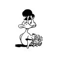 thumbnail image 1 of Leon Online Box Duck Follow Leader - Cartoon Decal [12cm Black], 1 of 1