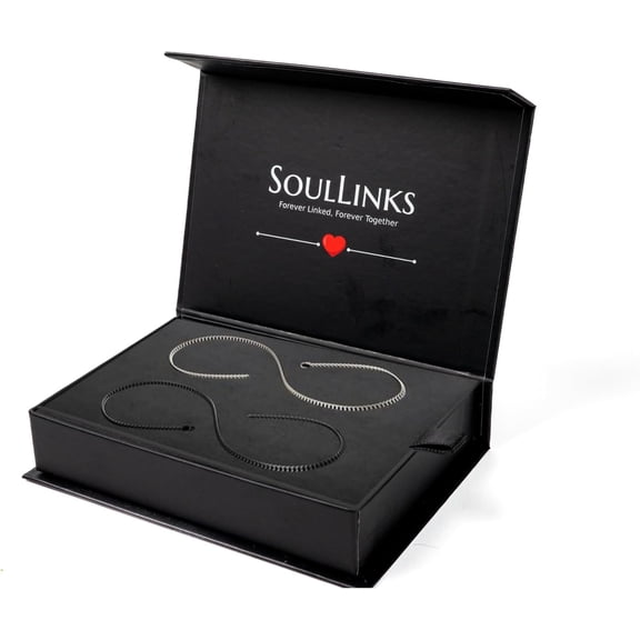 DIY Permanent Bracelet Kit for Couples - Stainless Steel Matching Infinity Jewelry with Secure Locking Clasp - Romantic Date Night Activity, Anniversary & Valentine's Gift for Him and Her