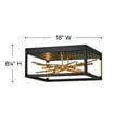 thumbnail image 3 of Harmony-8W 1 Led Flush Mount -18 Inches Wide By 8.25 Inches Tall Fredrick Ramond Lighting Fr46401blk, 3 of 3