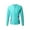 Mint Green, variant on iEFiEL Girls Sun Protection Swim Shirt Long Sleeve Rash Guard Tops Front Zipper Outerwear Beach Swimwear Black 16